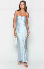 Ariella-Blue-Satin-Strapless-Maxi-Dress