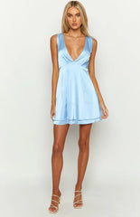 Shimma-Blue-Satin-Mini-Dress