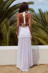 Adrianna-Plunge-Ruched-Maxi-Dress-White