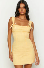 Taylor-Yellow-Tie-Back-Mini-Dress