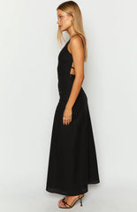 Pluto-Black-Linen-Blend-Maxi-Dress