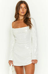 Marienne-White-Sequin-Mini-Dress