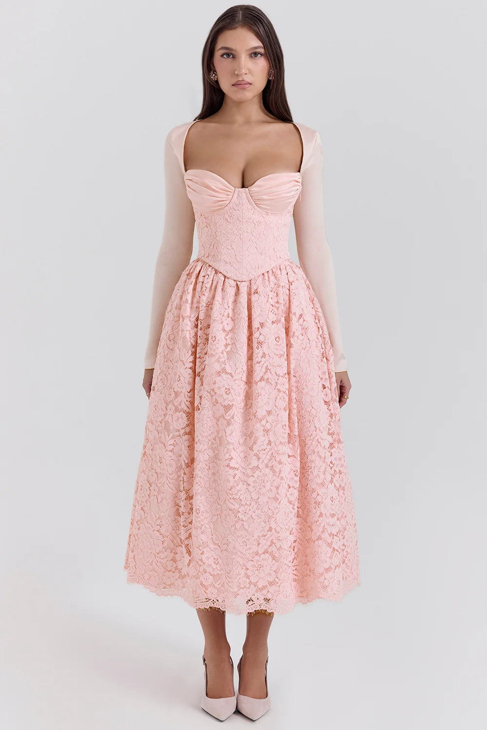 Ballerina Pink Lace Corset Skirt And Bolero Sale