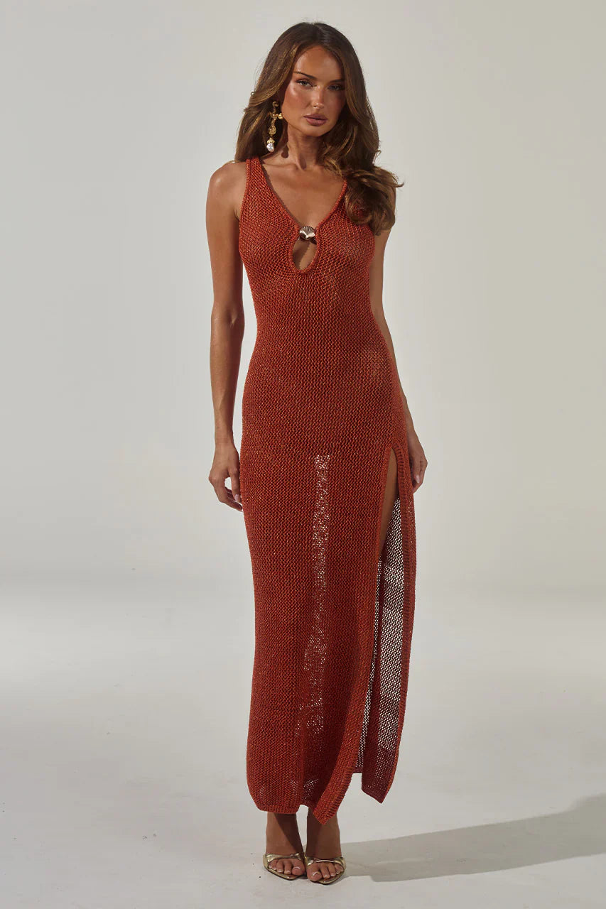 Ariya-Sleeveless-Knit-Maxi-Dress-Rust-Metallic