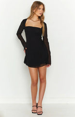 Lucy-Black-Long-Sleeve-Mini-Dress