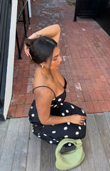 Smith-Black-Satin-Spot-Maxi-Dress