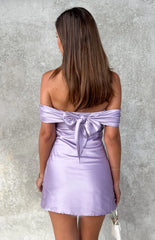 Primrose-Purple-Satin-Off-The-Shoulder-Mini-Dress