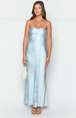 Ariella-Blue-Satin-Strapless-Maxi-Dress