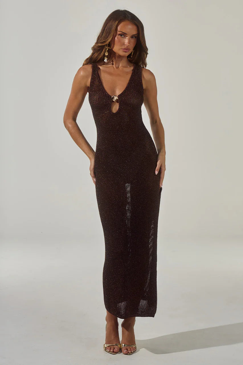 Ariya-Sleeveless-Knit-Maxi-Dress-Chocolate-Metallic