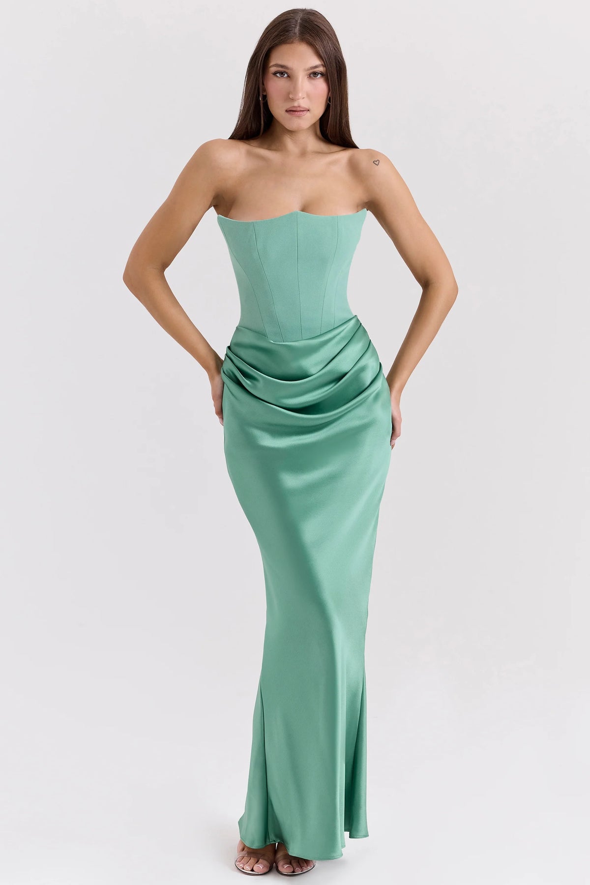 Jade Strapless Corset Maxi Dress 75570