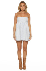 Berrie-Blue-Strapless-Mini-Dress