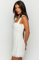 Avi-White-Chiffon-Mini-Dress