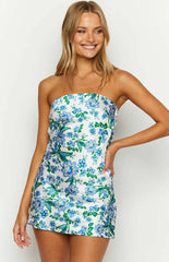 Ellie-Blue-Floral-Strapless-Mini-Dress