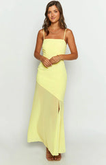 Karmic-Yellow-Chiffon-Maxi-Dress