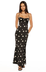 Smith-Black-Satin-Spot-Maxi-Dress