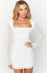 Lucy-White-Long-Sleeve-Mini-Dress