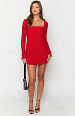 Lucy-Red-Long-Sleeve-Mini-Dress
