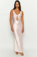 Attina-Pink-Satin-Maxi-Dress