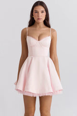 Ballerina Pink Tulle Mini Dress 45506