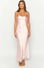 Ariella-Pink-Satin-Strapless-Maxi-Dress
