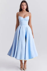 Cinderella Blue Tulle Midi Dress 98709