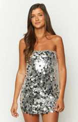 Radiant-Silver-Sparkle-Mini-Dress