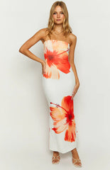 Arizona-White-Floral-Print-Maxi-Dress