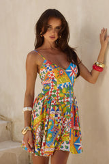 Henerietta Mini Dress Phaedra Print