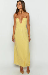 Braelyn-Yellow-Strapless-Maxi-Dress