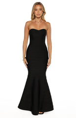 Amanda-Black-Bandage-Strapless-Formal-Maxi-Dress