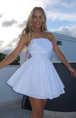Declynn-White-Strapless-Mini-Dress