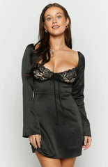 Layla-Black-Long-Sleeve-Mini-Dress