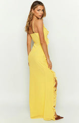 Nahanee-Yellow-Ruffle-Maxi-Dress