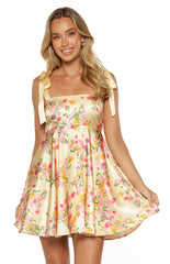 Brilliana-Yellow-Bloom-Mini-Dress