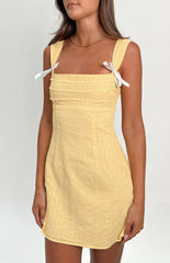 Taylor-Yellow-Tie-Back-Mini-Dress