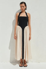 Sammi Midi Dress Black Cream