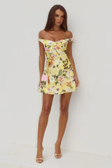 Aveta-Off-Shoulder-Mini-Dress-Kendall-Yellow