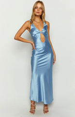 Attina-Blue-Satin-Maxi-Dress