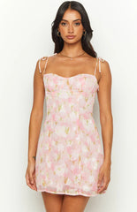 Penny-Lane-Pink-Floral-Mini-Dress