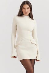 Vintage Cream Mini Dress 66317