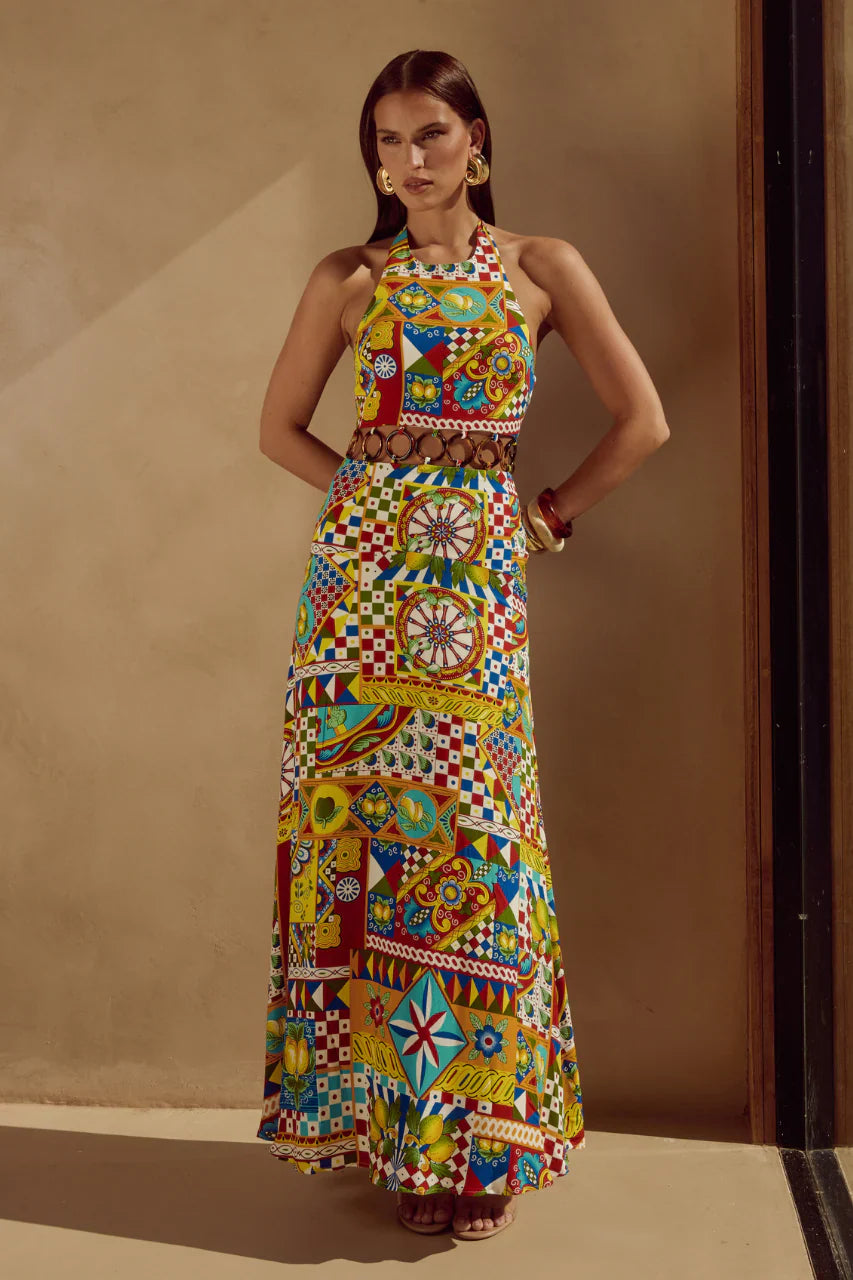 Venus Maxi Dress Phaedra Print