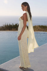 Amana-Strapless-Scarf-Maxi-Dress-Lemon